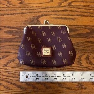 Dooney & Bourke Burgundy Coin Pouch